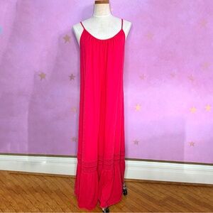 Anthropologie Tiered Maxi Dress Sundress Women’s Sm Saturday Sunday Trudie Pink